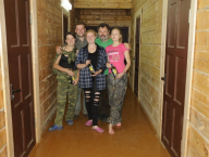 Naše kuchařky, průvodkyně, ochránkyně a kamarádky Olga, Nasťa a Máša