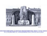 Pomník obětem I. a II. světové války na náměstí v Praze - Zbraslavi - autor návrhu rekonstrukce Doc. Matouš Jebavý - 2017